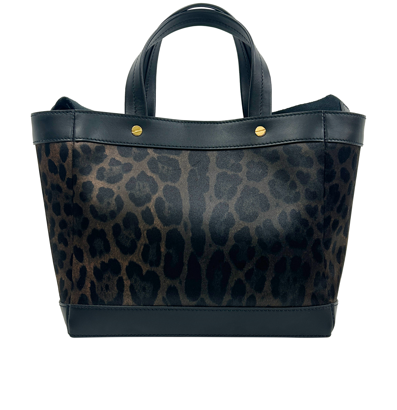 Bucket Animal Print, 295&euro;, Bolso, Marrón/Negro, Planta - Lino, Vista trasera